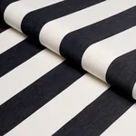 ANDY STRIPE fabric BLACK color by Schumacher