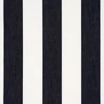 ANDY STRIPE fabric BLACK color by Schumacher