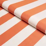 ANDY STRIPE fabric ORANGE color by Schumacher