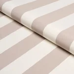 ANDY STRIPE fabric TAUPE color by Schumacher
