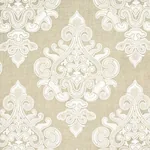 ANGKOR EMBROIDERY Fabric – LINEN | Schumacher | Wallpaper Tw ANGKOR EMBROIDERY fabric LINEN color by Schumacher