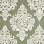 ANGKOR EMBROIDERY Fabric – PEAT | Schumacher | Wallpaper Twi ANGKOR EMBROIDERY fabric PEAT color by Schumacher