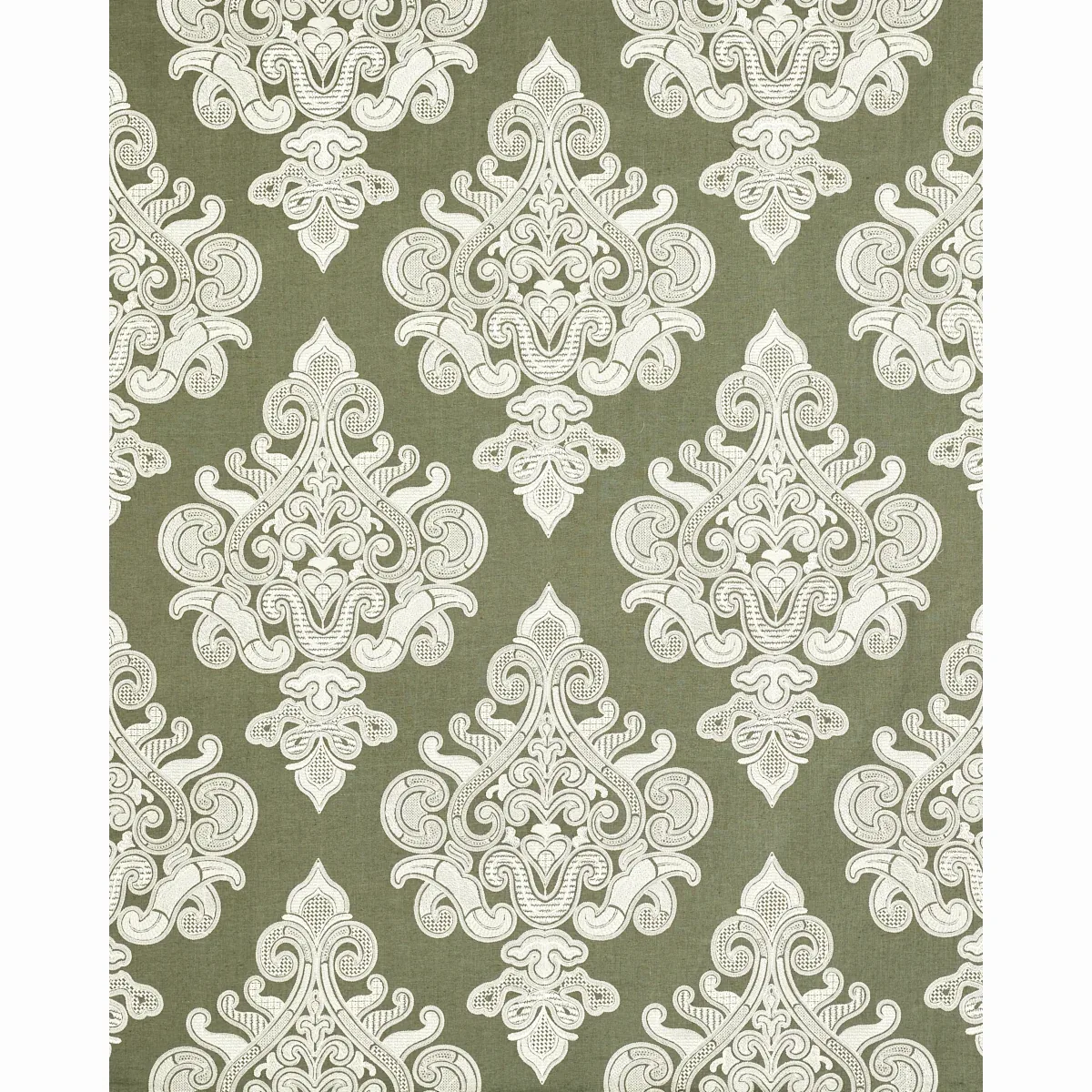 ANGKOR EMBROIDERY Fabric – PEAT | Schumacher | Wallpaper Twi ANGKOR EMBROIDERY fabric PEAT color by Schumacher