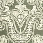 ANGKOR EMBROIDERY Fabric – PEAT | Schumacher | Wallpaper Twi ANGKOR EMBROIDERY fabric PEAT color by Schumacher