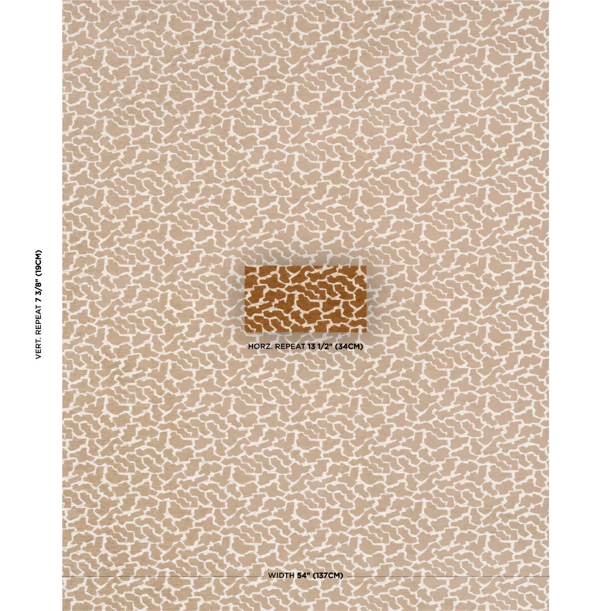 ANIBAL PERFORMANCE fabric CHESTNUT color by Schumacher