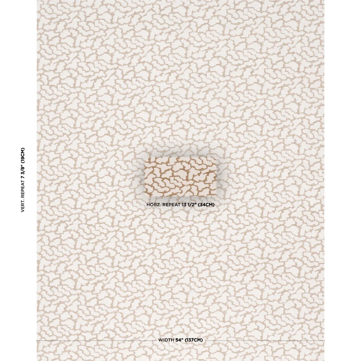 ANIBAL PERFORMANCE fabric IVORY color by Schumacher