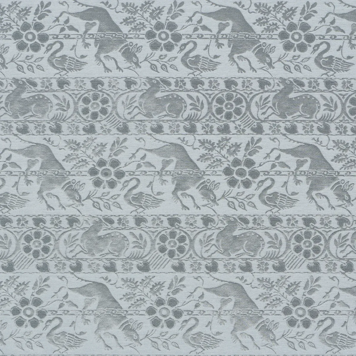 ANIMALI Fabric – SLATE BLUE | Schumacher | Wallpaper Twins ANIMALI fabric SLATE BLUE color by Schumacher