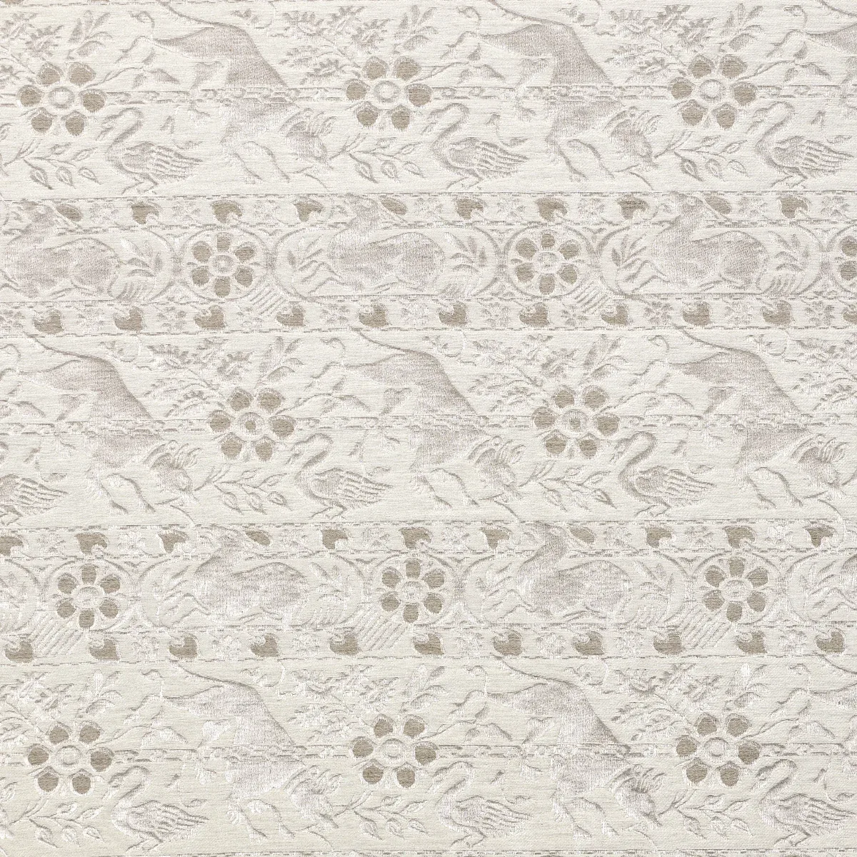 ANIMALI fabric STONE color by Schumacher