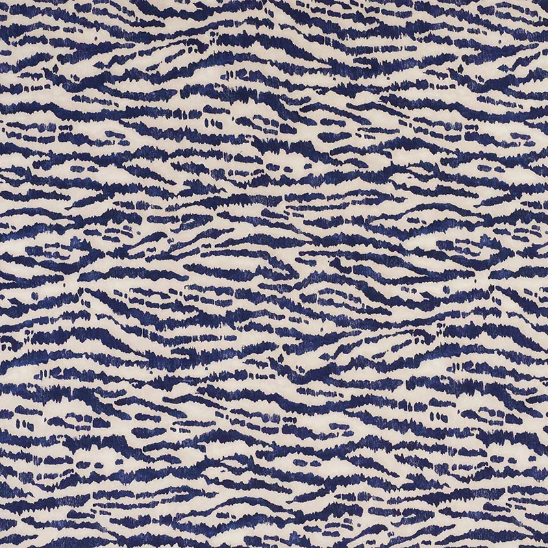 ANIMAUX fabric NAVY color by Schumacher
