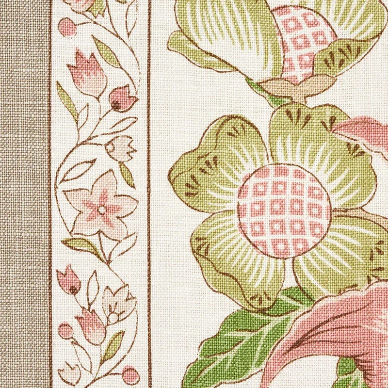 ANJOU STRIPE fabric BLUSH color by Schumacher