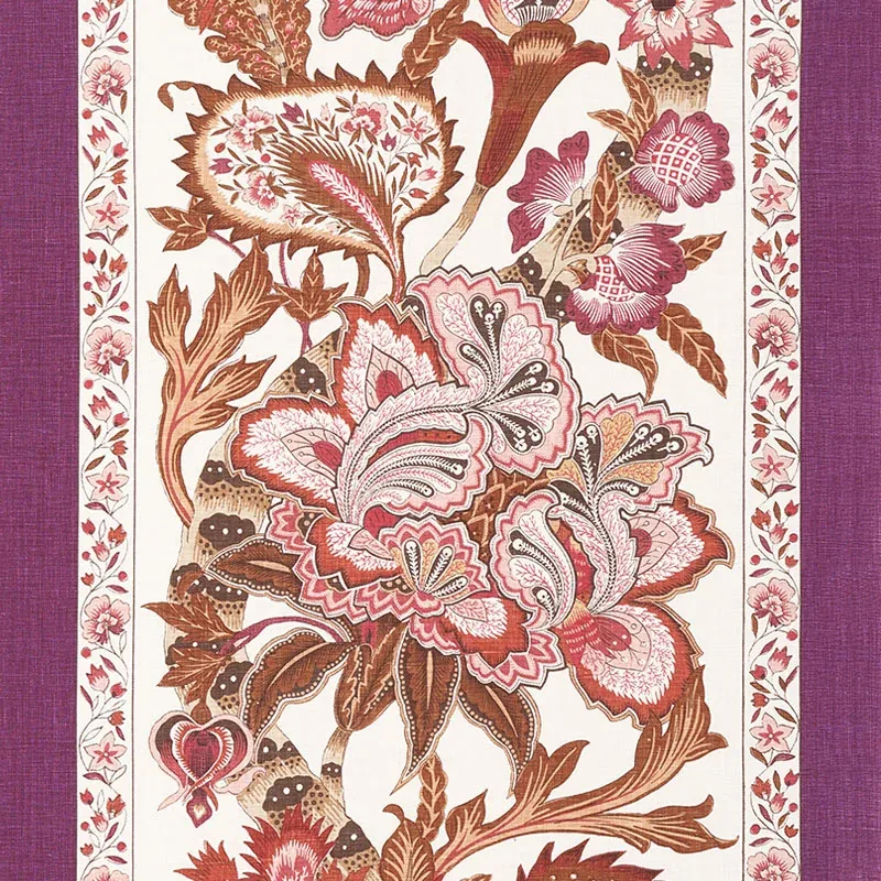 ANJOU STRIPE fabric ROSE color by Schumacher