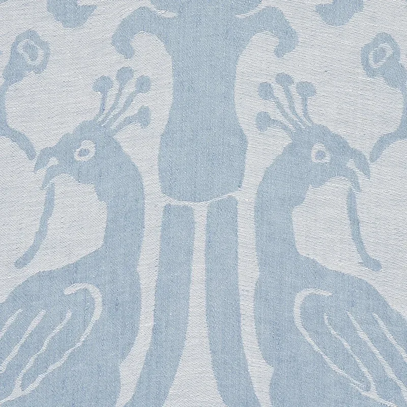 ANNA DAMASK Fabric – SOFT BLUE | Schumacher | Wallpaper Twin ANNA DAMASK fabric SOFT BLUE color by Schumacher