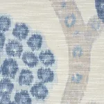 ANNABEL WARP PRINT Fabric – BLUE | Schumacher | Wallpaper Tw ANNABEL WARP PRINT fabric BLUE color by Schumacher