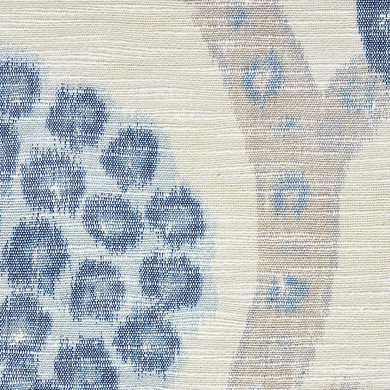 ANNABEL WARP PRINT Fabric – BLUE | Schumacher | Wallpaper Tw ANNABEL WARP PRINT fabric BLUE color by Schumacher