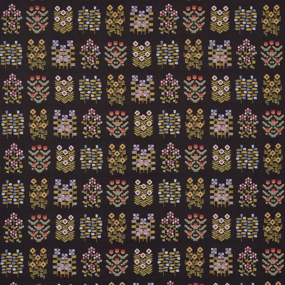 81972 | ANNIKA FLORAL TAPESTRY – MULTI ON ESPRESSO