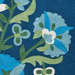 ANTALYA MEDALLION EMBROIDERY Fabric – AEGEAN | Schumacher | ANTALYA MEDALLION EMBROIDERY fabric AEGEAN color by Schumacher