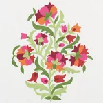 ANTALYA MEDALLION EMBROIDERY Fabric – GARNET | Schumacher | ANTALYA MEDALLION EMBROIDERY fabric GARNET color by Schumacher