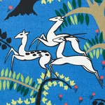 ANTELOPES Fabric – COBALT | Schumacher | Wallpaper Twins ANTELOPES fabric COBALT color by Schumacher