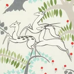 ANTELOPES Fabric – IVORY | Schumacher | Wallpaper Twins ANTELOPES fabric IVORY color by Schumacher