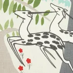 ANTELOPES Fabric – IVORY | Schumacher | Wallpaper Twins ANTELOPES fabric IVORY color by Schumacher