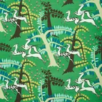 ANTELOPES Fabric – JADE | Schumacher | Wallpaper Twins ANTELOPES fabric JADE color by Schumacher