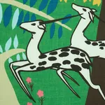 ANTELOPES Fabric – JADE | Schumacher | Wallpaper Twins ANTELOPES fabric JADE color by Schumacher