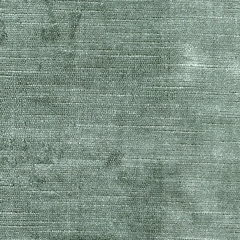 ANTIQUE LINEN VELVET fabric AQUA color by Schumacher