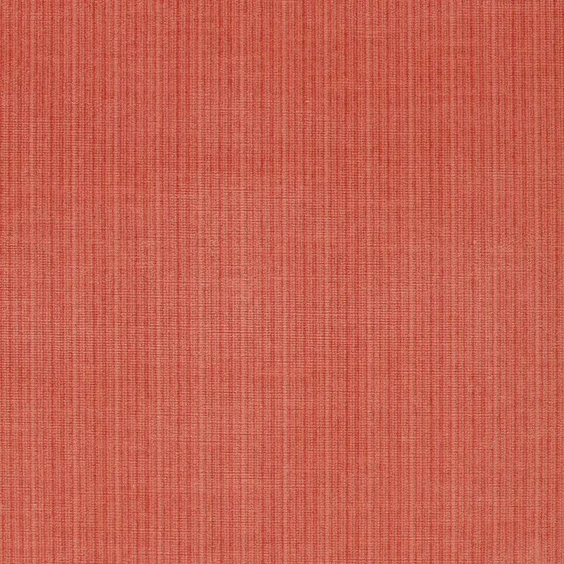 ANTIQUE STRIE VELVET fabric CORAL color by Schumacher