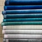 ANTIQUE STRIE VELVET Fabric – PEACOCK | Schumacher | Wallpap ANTIQUE STRIE VELVET fabric PEACOCK color by Schumacher