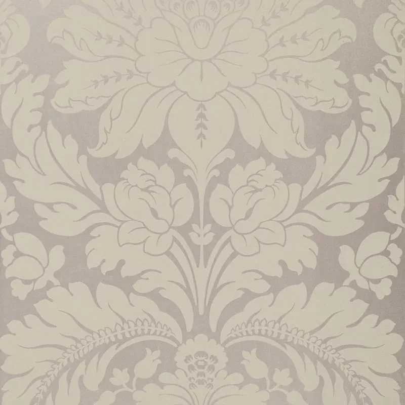 ANVERS DAMASK fabric NICKEL color by Schumacher