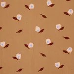 AQUINNAH HAND BLOCK fabric CAMEL color by Schumacher