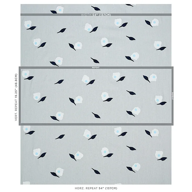 AQUINNAH HAND BLOCK Fabric – SKY | Schumacher | Wallpaper Tw AQUINNAH HAND BLOCK fabric SKY color by Schumacher