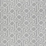 ARABESQUE MAZE SHEER fabric GREY color by Schumacher