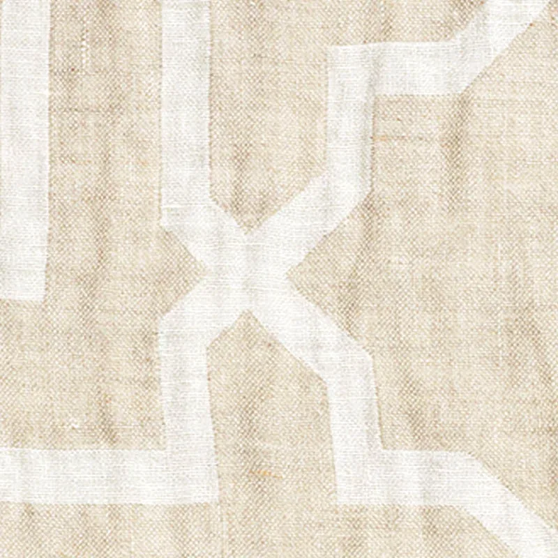 ARABESQUE MAZE SHEER fabric NATURAL color by Schumacher