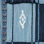 ARAVALI PATCHWORK Fabric – DENIM AND INDIGO | Schumacher | W ARAVALI PATCHWORK fabric DENIM AND INDIGO color by Schumacher