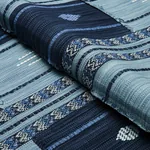 ARAVALI PATCHWORK Fabric – DENIM AND INDIGO | Schumacher | W ARAVALI PATCHWORK fabric DENIM AND INDIGO color by Schumacher