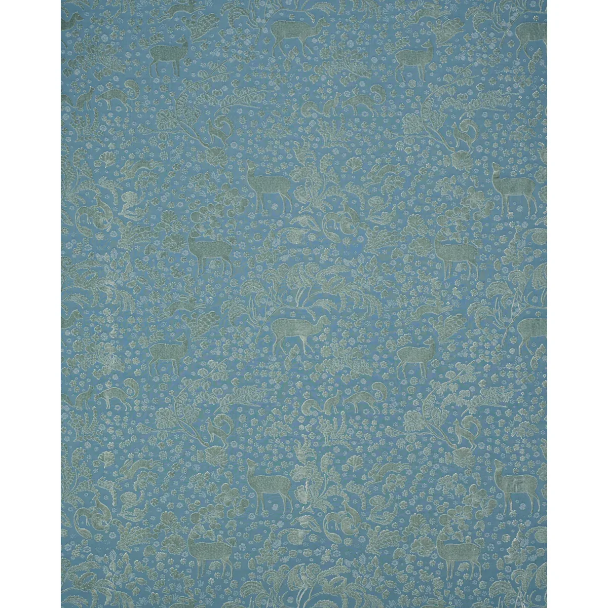 ARBOR FOREST fabric SLATE BLUE color by Schumacher