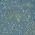 ARBOR FOREST fabric SLATE BLUE color by Schumacher