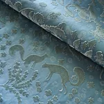 ARBOR FOREST fabric SLATE BLUE color by Schumacher