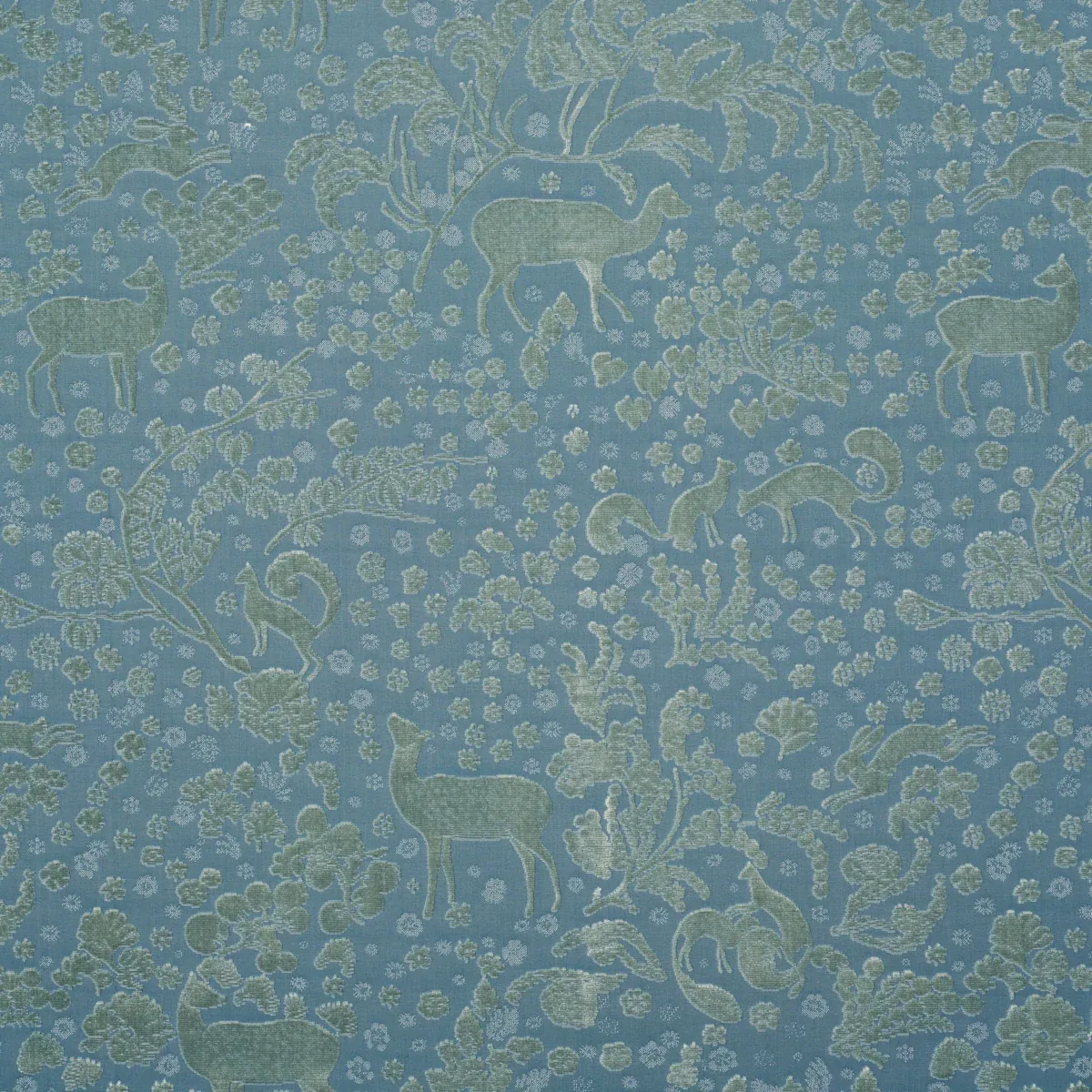ARBOR FOREST fabric SLATE BLUE color by Schumacher