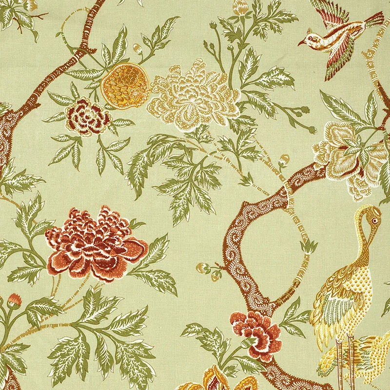 ARBRE CHINOIS fabric SAGE color by Schumacher