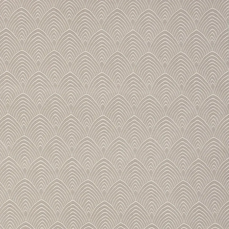 ARCHIVAL BROCATELLE fabric ARGENT color by Schumacher