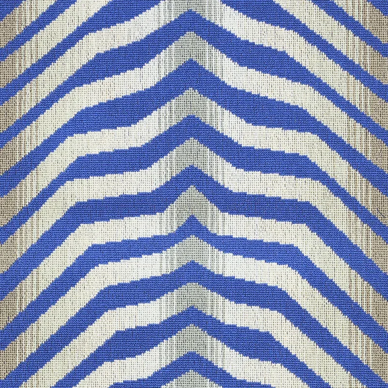 ARCURE ÉPINGLÉ fabric COBALT color by Schumacher