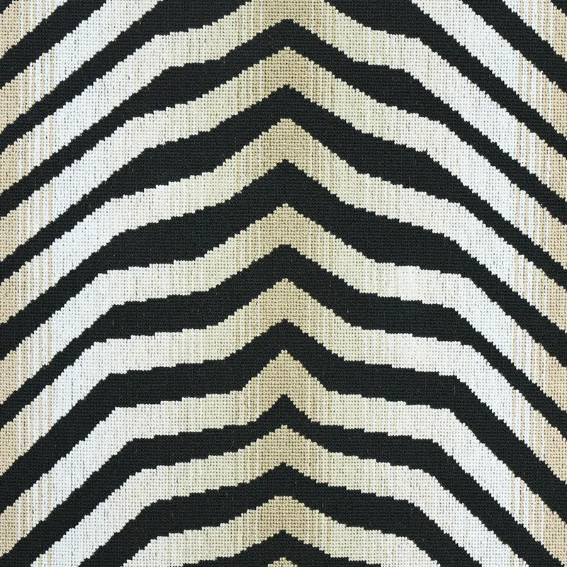 ARCURE ÉPINGLÉ fabric ZEBRA BLACK color by Schumacher
