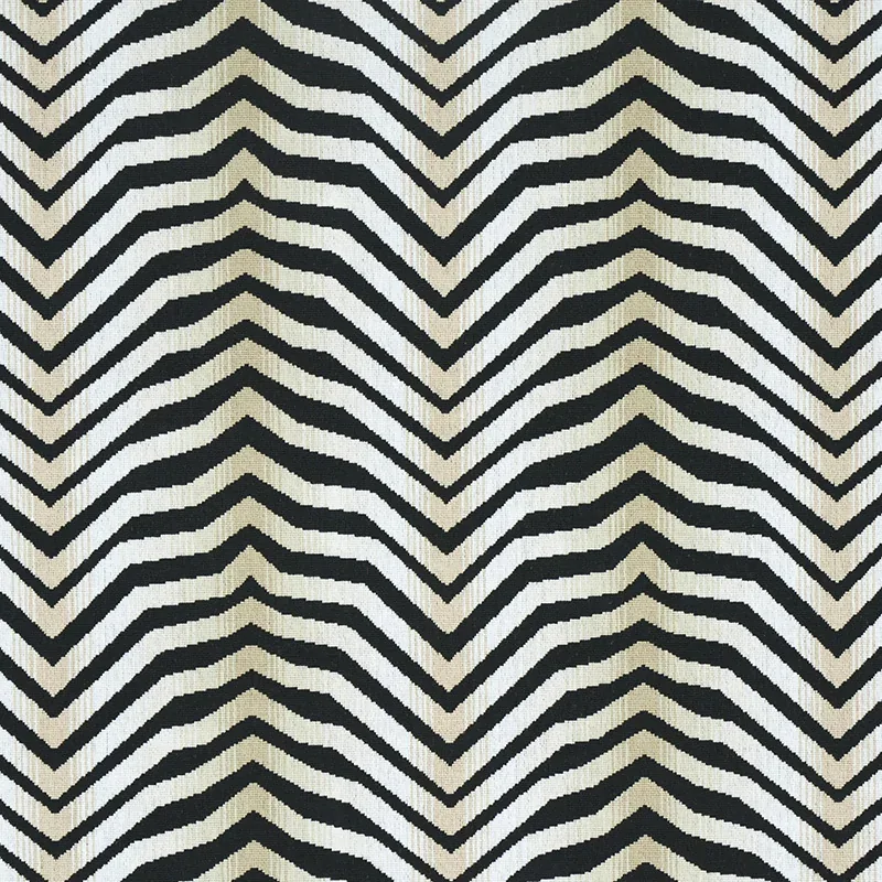 ARCURE ÉPINGLÉ fabric ZEBRA BLACK color by Schumacher