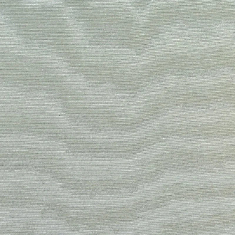 ARIA MOIRÉ fabric AQUA color by Schumacher