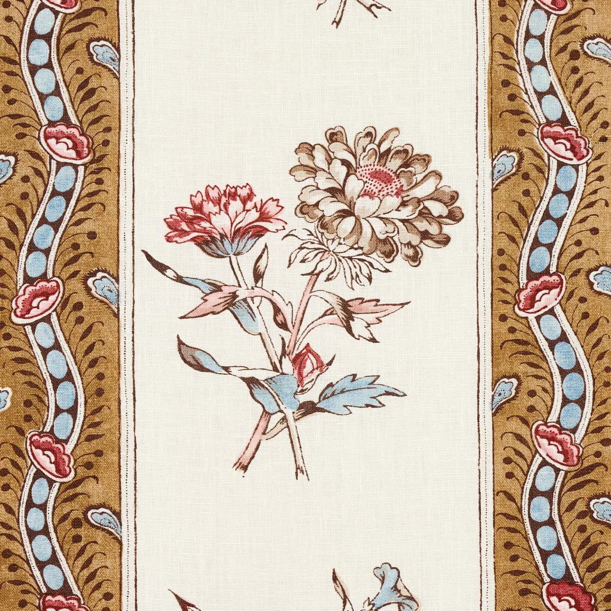 ARIANA FLORAL STRIPE Fabric – DOCUMENT | Schumacher | Wallpa ARIANA FLORAL STRIPE fabric DOCUMENT color by Schumacher