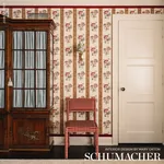 ARIANA FLORAL STRIPE Fabric – DOCUMENT | Schumacher | Wallpa ARIANA FLORAL STRIPE fabric DOCUMENT color by Schumacher