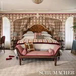 ARIANA FLORAL STRIPE Fabric – DOCUMENT | Schumacher | Wallpa ARIANA FLORAL STRIPE fabric DOCUMENT color by Schumacher
