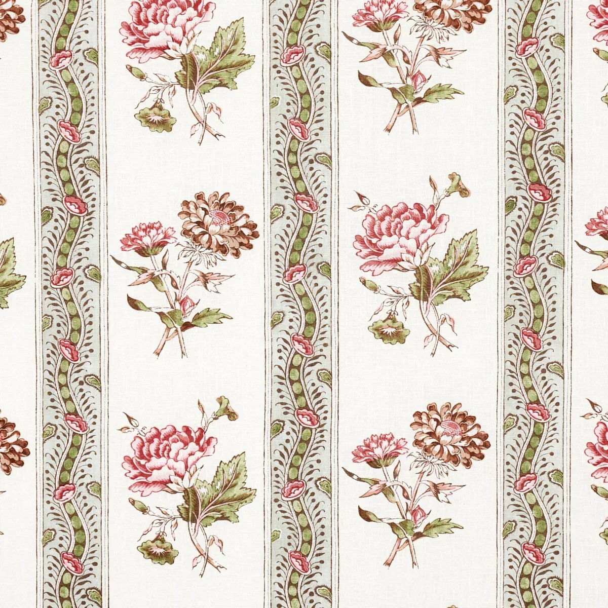 180243 | ARIANA FLORAL STRIPE – FAMILLE ROSE